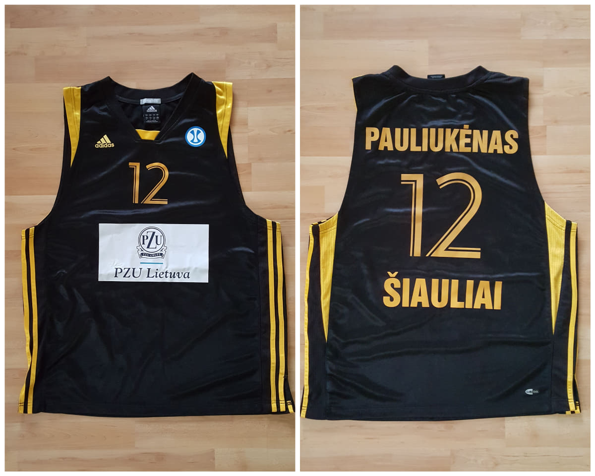 BC Šiauliai. Marškinėliai - Vaidas Pauliukėnas (2007-08, EuroCup)